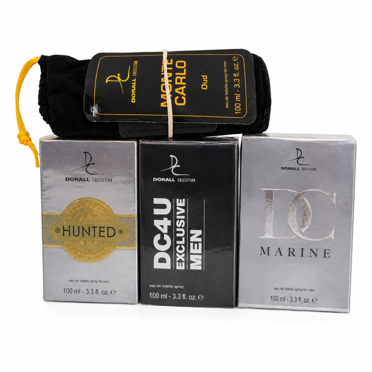 Dorall Collection Men’s Eau de Toilette 4-Piece Fragrance Bundle – 100ml Each