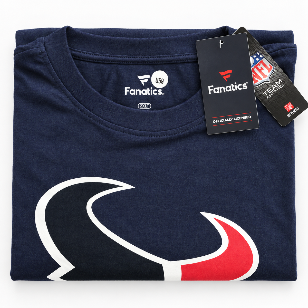 Fanatics Houston Texans Men’s Big & Tall Primary Logo T-Shirt – Navy – Size 2XLT
