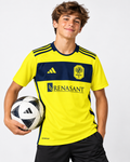 adidas Nashville SC 2024 The 615 Kit Youth Replica Jersey – Yellow/Navy – Size XL