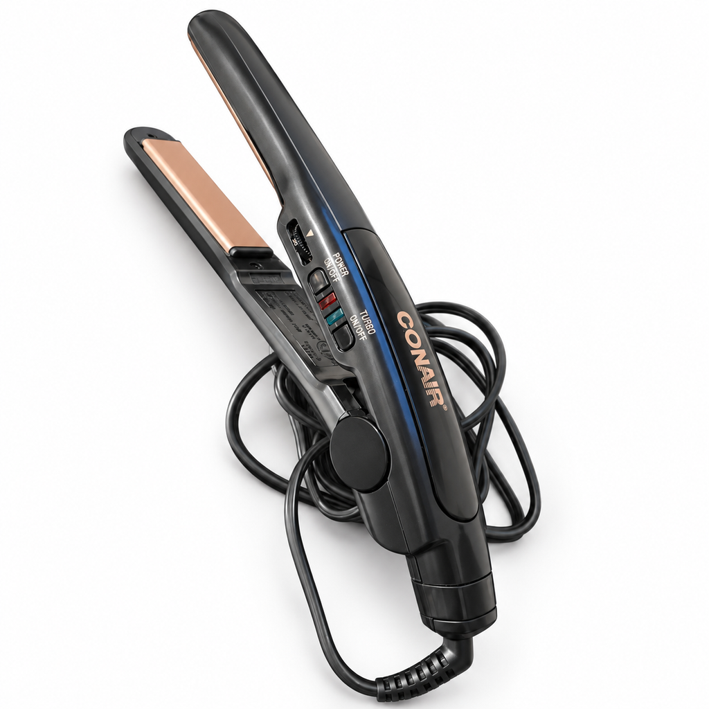 Conair Instant Heat ¾-Inch Ceramic Flat Iron – 400°F, 25 Heat Settings