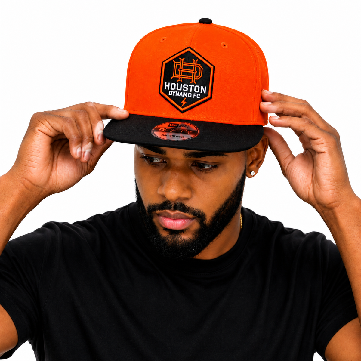 Houston Dynamo FC New Era 9FIFTY Snapback Hat – Orange/Black