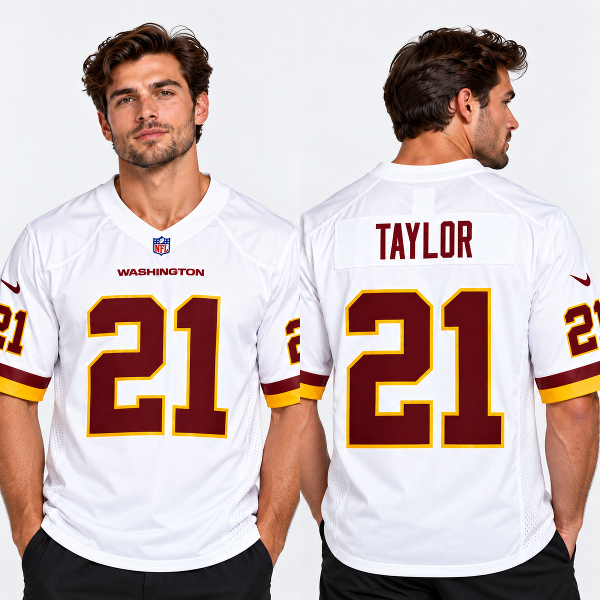 Nike Washington Sean Taylor #21 Men’s NFL Game Jersey – White – Size XXL