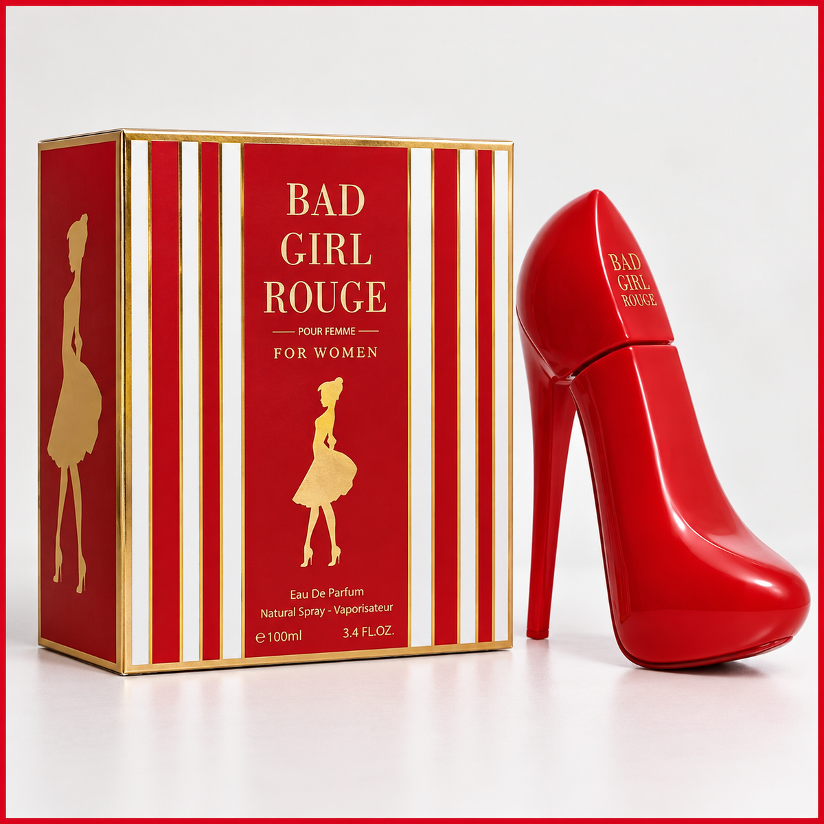 Bad Girl Rouge Eau de Parfum for Women – 100ml / 3.4 fl oz
