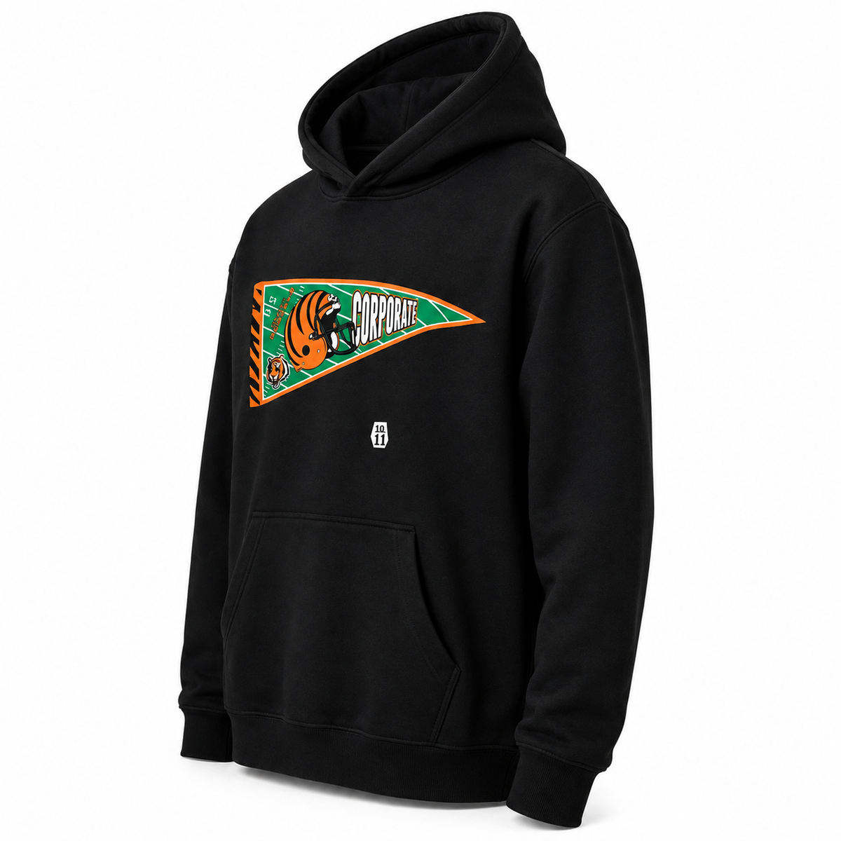 Cincinnati Bengals x Corporate x '47 Pennant Hoodie – Black