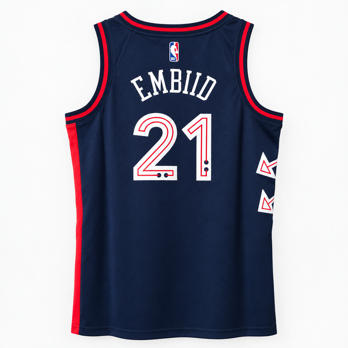 Nike Philadelphia 76ers Joel Embiid #21 2023/24 City Edition Swingman Jersey – Navy – Size S/40
