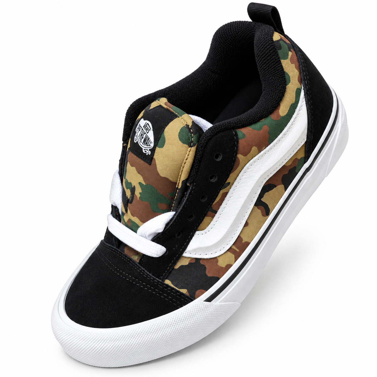 Vans Knu Skool Camo Black/Green Unisex Sneakers – Men’s 8 / Women’s 9.5