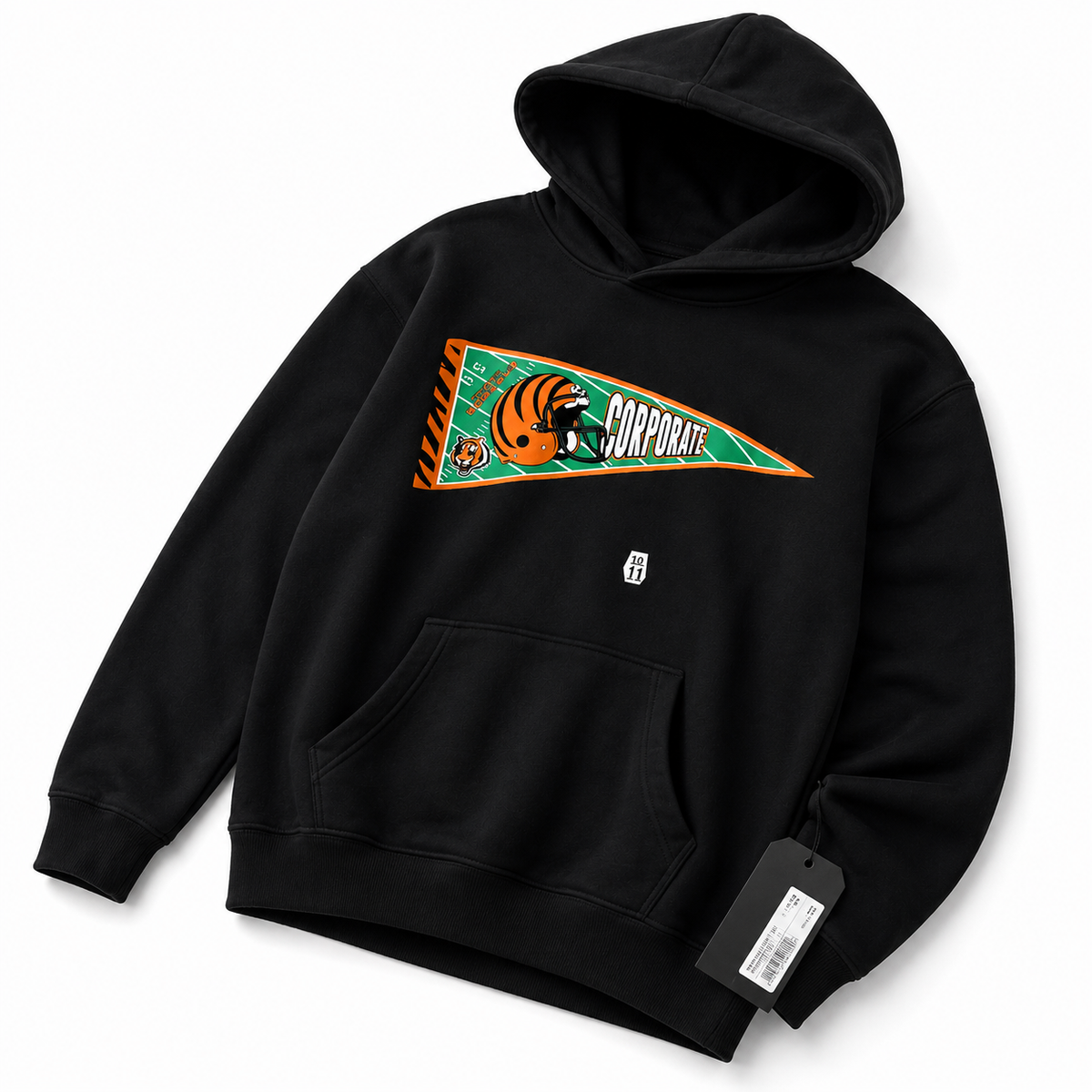 Cincinnati Bengals x Corporate x '47 Pennant Hoodie – Black