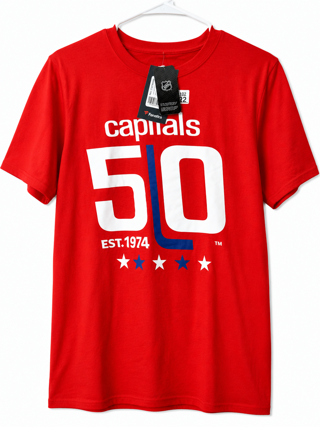 Washington Capitals 50th Anniversary Fanatics T-Shirt – Red