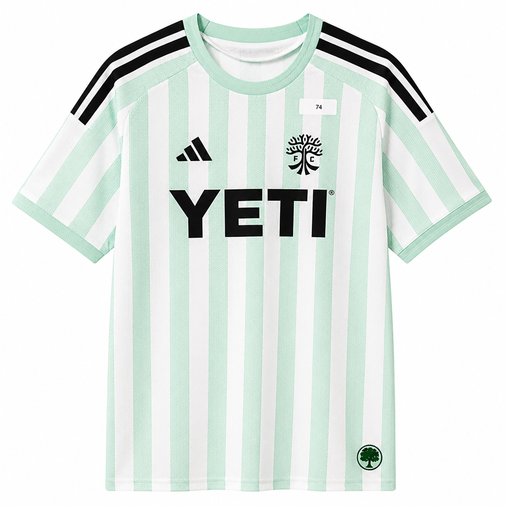 adidas Austin FC 2026 The Rooted Kit Authentic Away Jersey – White/Mint Green – Men's XL