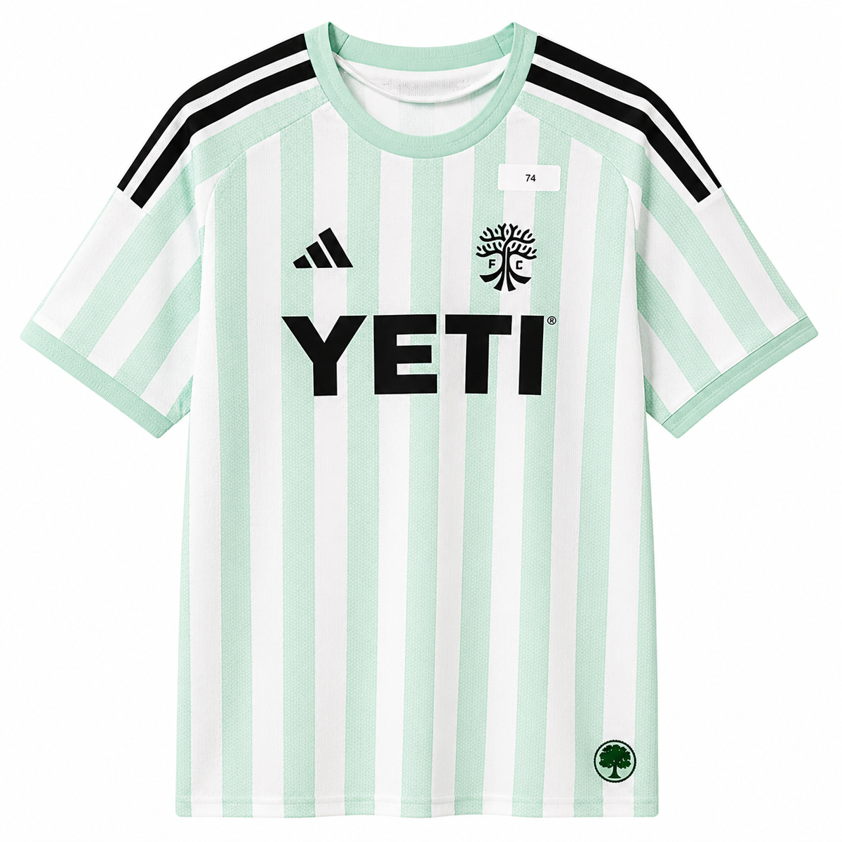 adidas Austin FC 2026 The Rooted Kit Authentic Away Jersey – White/Mint Green – Men's XL