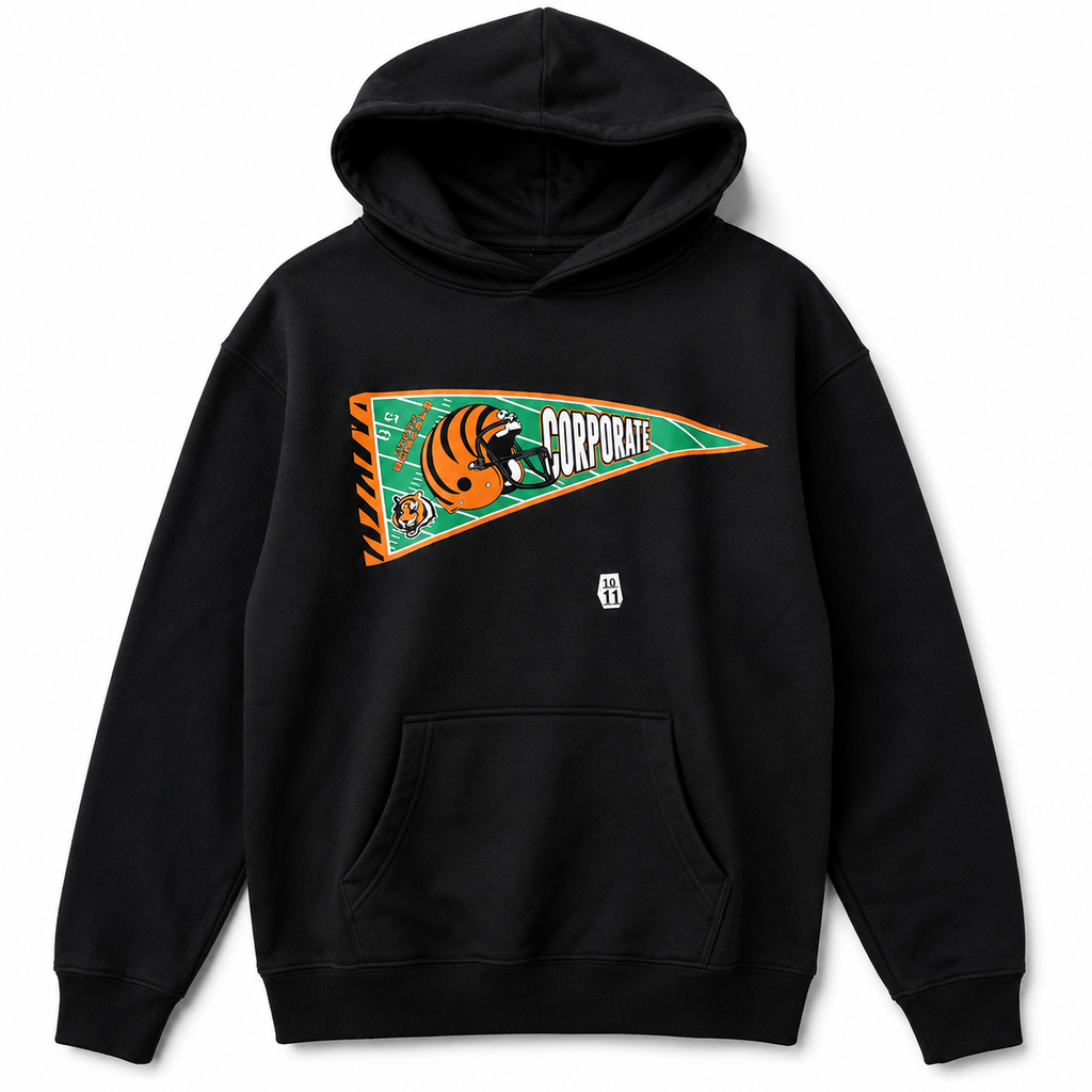 Cincinnati Bengals x Corporate x '47 Pennant Hoodie – Black
