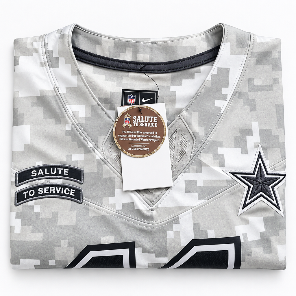 Nike Dallas Cowboys Micah Parsons #11 2024 Salute to Service Limited Jersey – Arctic Camo