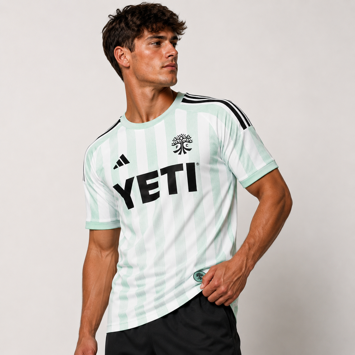 adidas Austin FC 2026 The Rooted Kit Authentic Away Jersey – White/Mint Green – Men's XL