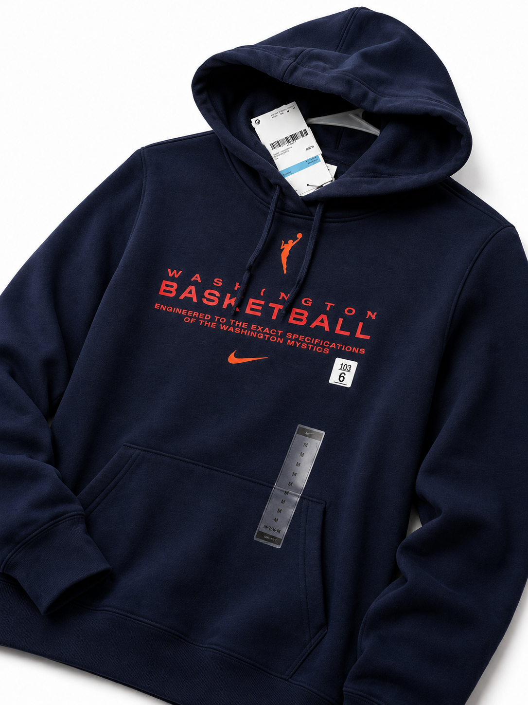 Nike Washington Mystics WNBA Washington Basketball Pullover Hoodie – Navy