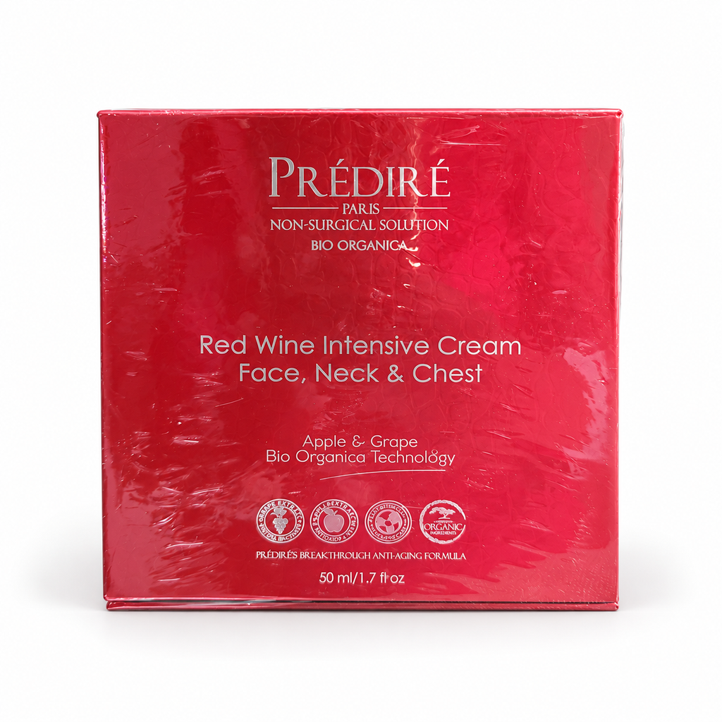 Prédiré Paris Red Wine Intensive Cream for Face, Neck & Chest – 50ml / 1.7 fl oz