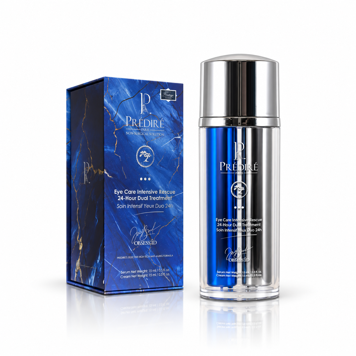 Prédiré Paris Eye Care Intensive Rescue 24-Hour Dual Treatment – 15ml + 15ml
