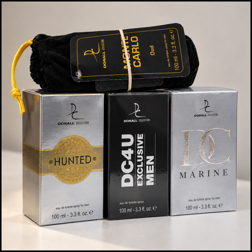Dorall Collection Men’s Eau de Toilette 4-Piece Fragrance Bundle – 100ml Each