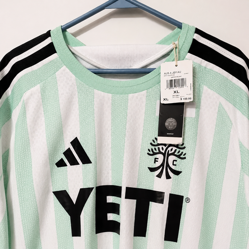 adidas Austin FC 2026 The Rooted Kit Authentic Away Jersey – White/Mint Green – Men's XL